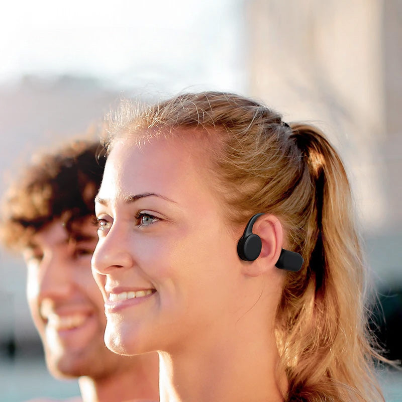 Auriculares de conducción ósea con Bluetooth inalámbrico e IPX5
