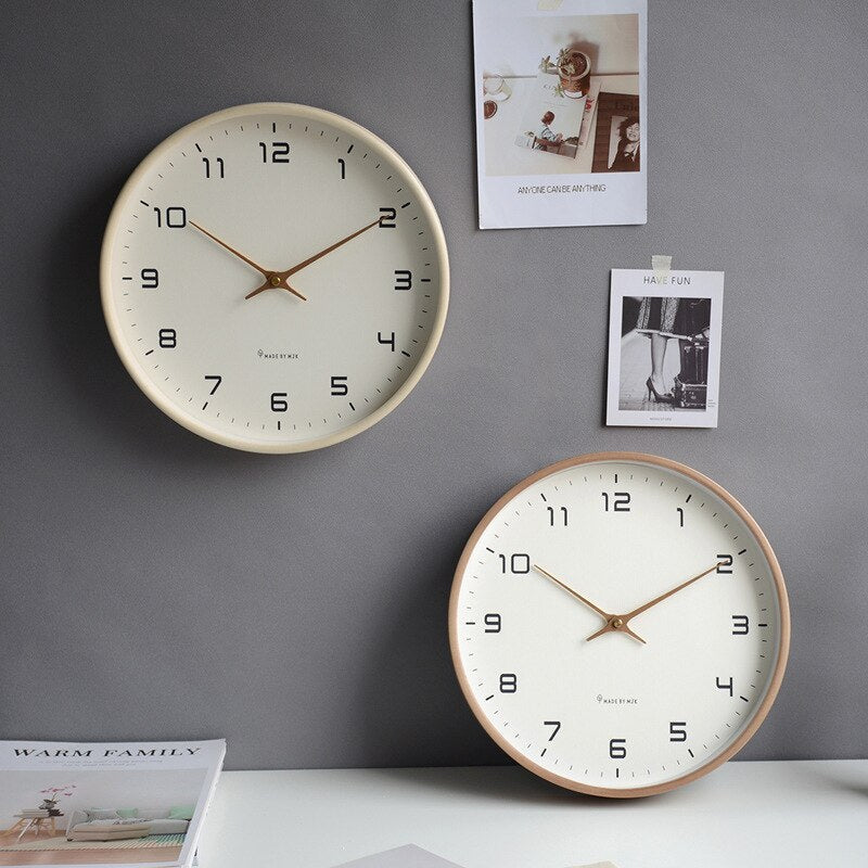 Reloj de Pared de Madera Escandinavo - Diseño Minimalista y Elegante