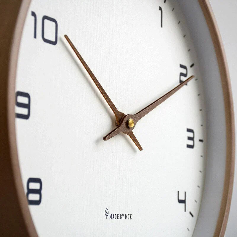 Reloj de Pared de Madera Escandinavo - Diseño Minimalista y Elegante