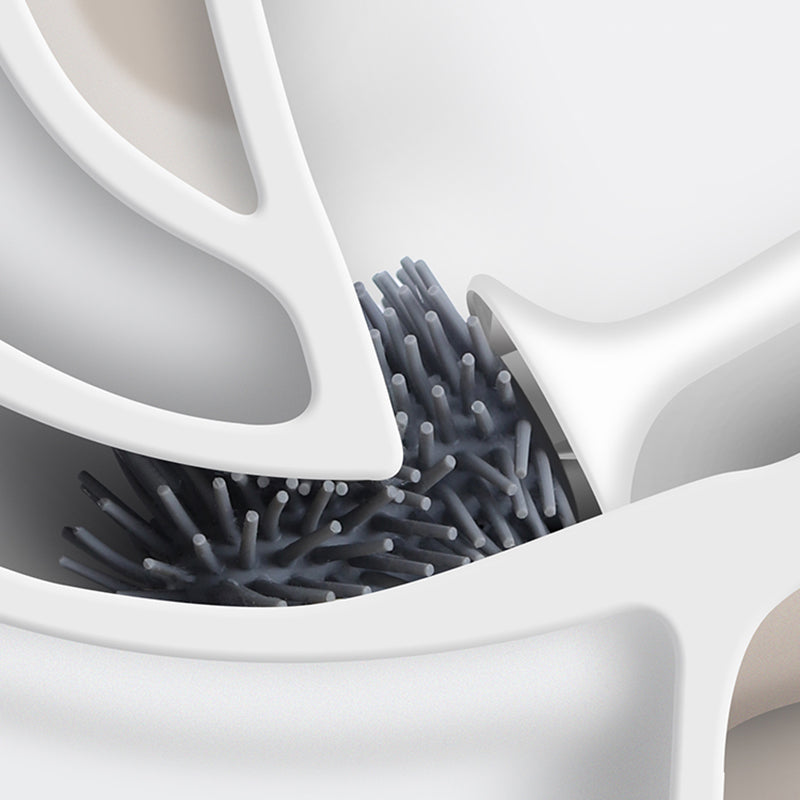 Cepillo de Inodoro de Silicona Higiénica con Soporte - No Raspante