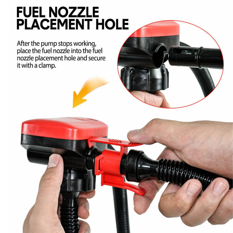 Bomba de Combustible Eléctrica para Transferencia Rápida y Segura de Diésel, Gasolina y Aceite Compacta y Portátil para Automóvil, Tractor, Barco y Taller
