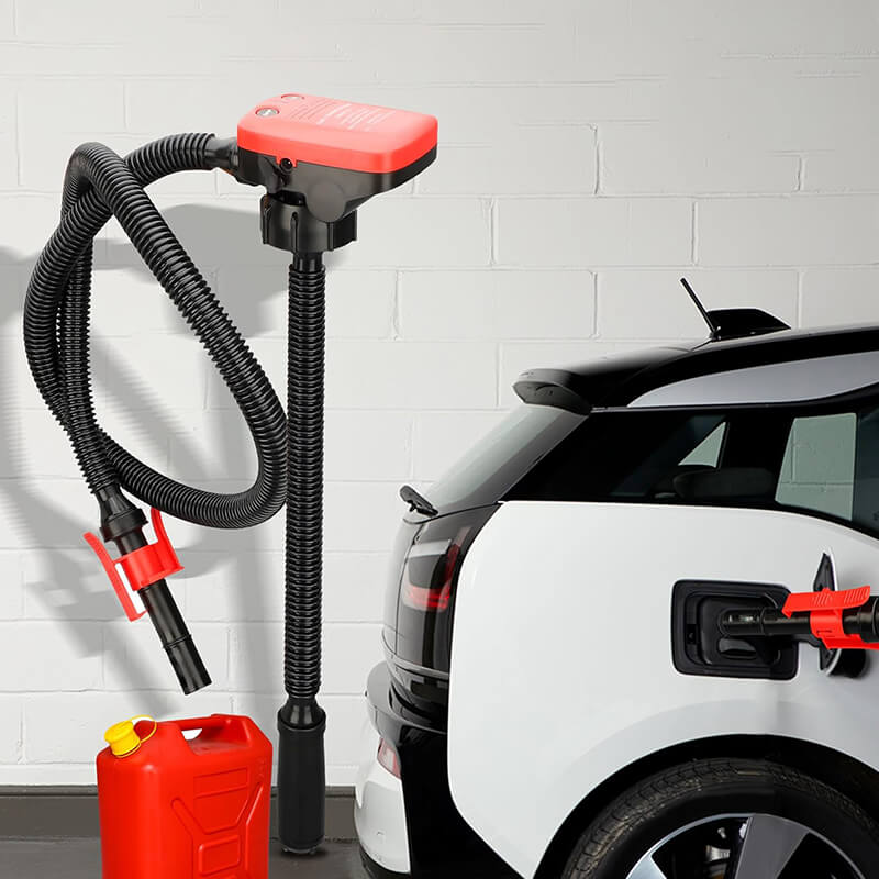 Bomba de Combustible Eléctrica para Transferencia Rápida y Segura de Diésel, Gasolina y Aceite Compacta y Portátil para Automóvil, Tractor, Barco y Taller
