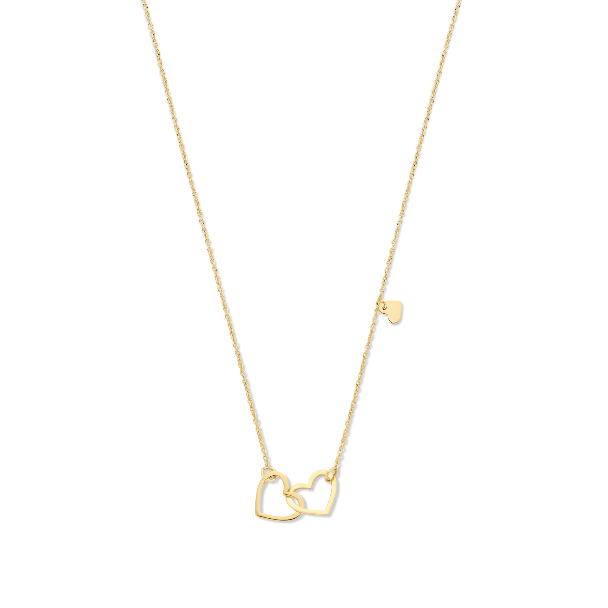 Belleville d’Amore | Collar dorado con corazones