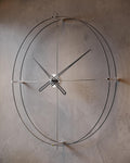 Reloj de Pared Grande Moderno con Manecillas de Bronce – Reloj Minimalista para Pared de Sala 60x78 cm