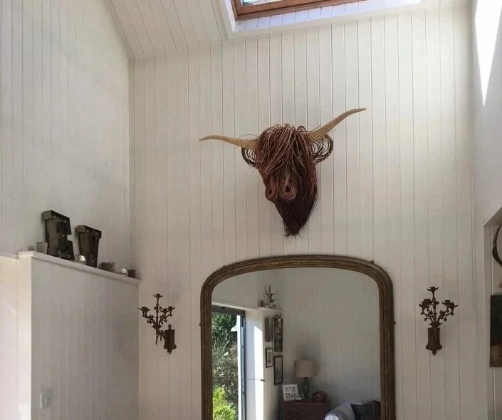 Lisslune | Escultura de Vaca Montada en la Pared