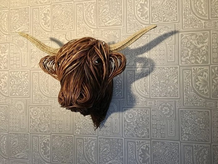 Lisslune | Escultura de Vaca Montada en la Pared