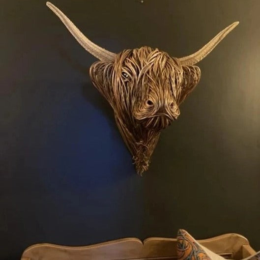 Lisslune | Escultura de Vaca Montada en la Pared