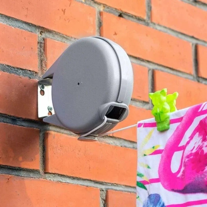 Tendedero Retráctil Montado en la Pared con Línea de 472 Pulgadas y Retracción Automática