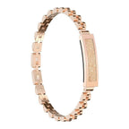 Pulsera Inteligente para Mujeres, Estilo Cadena, Rastreador de Fitness con Monitoreo de Frecuencia Cardíaca, Sueño y Actividad