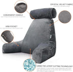 Almohada de Lectura Vertical – Cojín de Descanso para la Cama con Soporte para los Brazos