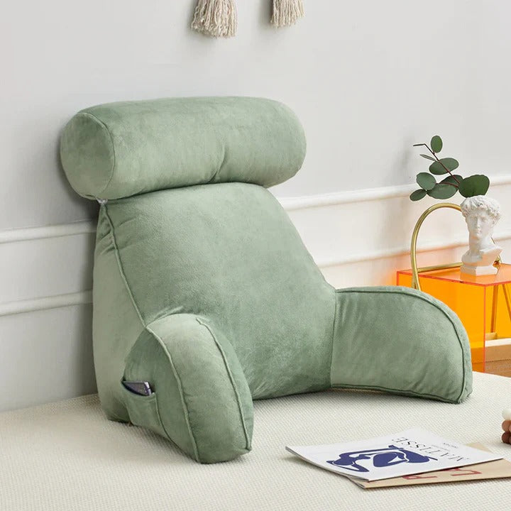 Lisslune | Almohada de Lectura Vertical – Cojín de Descanso para la Cama con Soporte para los Brazos