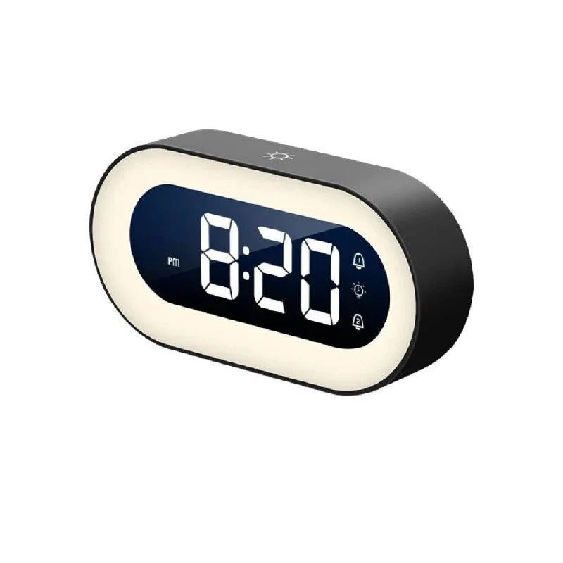 BRILTIME – Reloj despertador digital regulable con brillo ajustable y luz nocturna