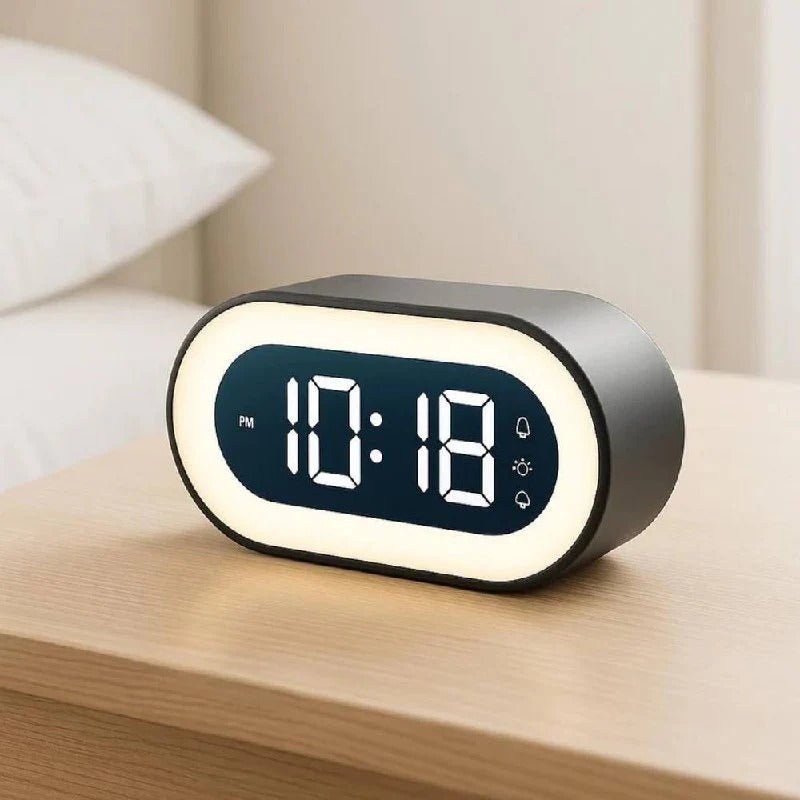 BRILTIME – Reloj despertador digital regulable con brillo ajustable y luz nocturna