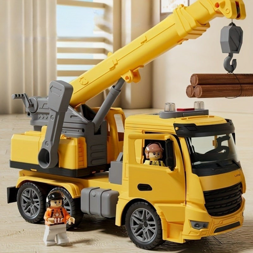 Juguete de Construcción Camión Grúa Vehículo Modelo de Plástico