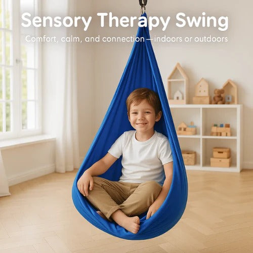 Hamaca Terapéutica Sensorial para Autismo, Interior y Exterior