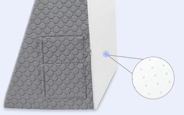Almohada en forma de triángulo de espuma viscoelástica para dormir