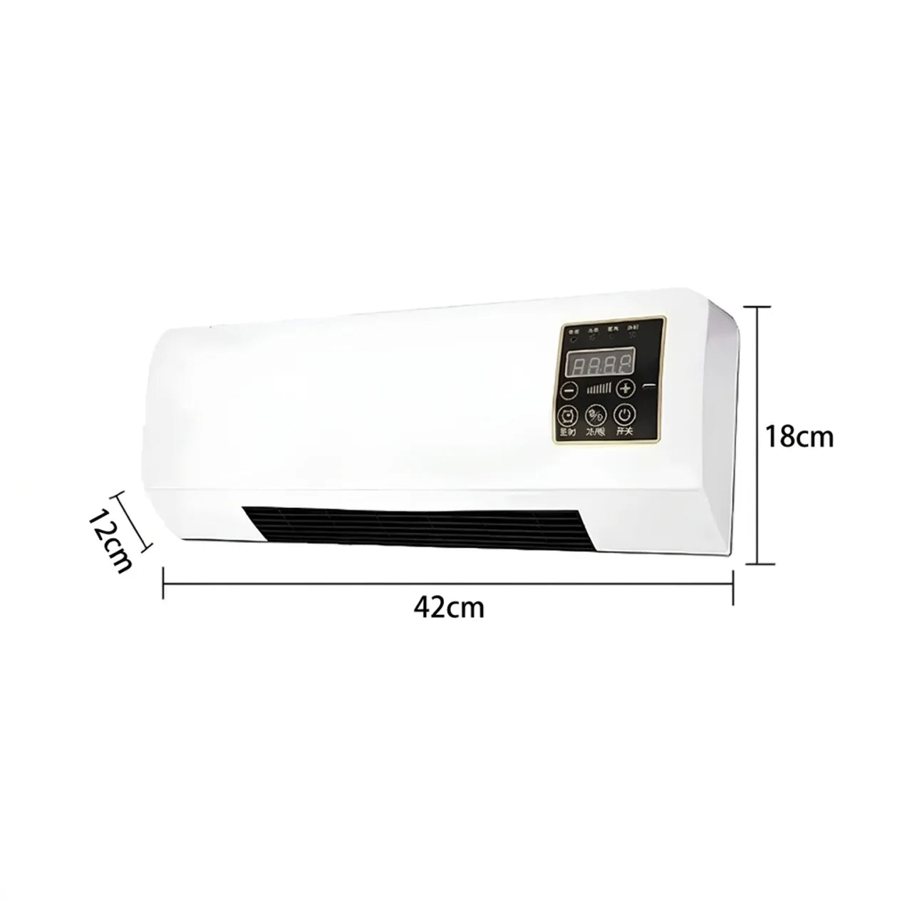 Calefactor y ventilador de pared 2 en 1 – calentamiento rápido y circulación de aire fresco