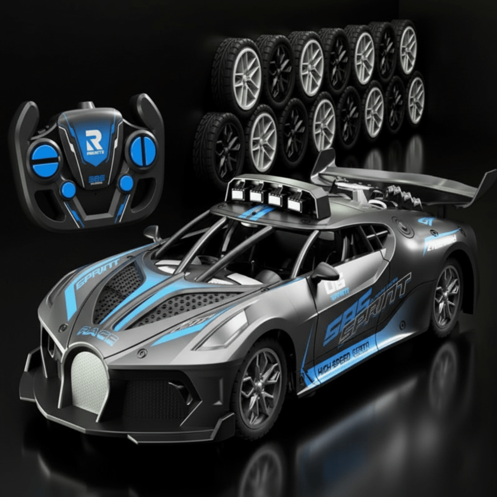 SPEEDCUB – Auto de drift RC 1:18 a prueba de niños con diseño robusto