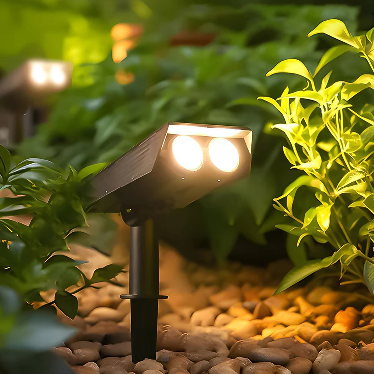 Luz Spot LED Solar Multi-zoom Impermeable para Iluminación de Paisajes RGB
