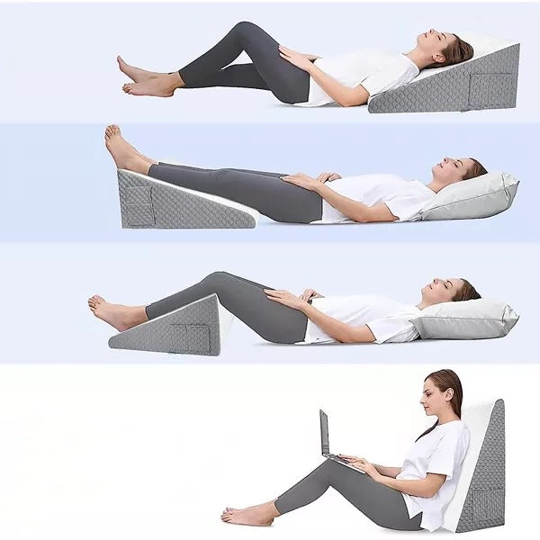Almohada en forma de triángulo de espuma viscoelástica para dormir