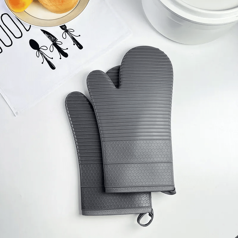 HEATSAFE – Guantes de horno de silicona antideslizantes para máxima protección contra el calor