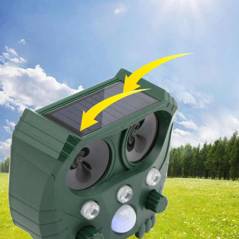 Repelente Ultrasonido para Gatos Repelente de Sonido y Ruido Sonar para Gatos, Zorros, Ratas, Ardillas y Perros