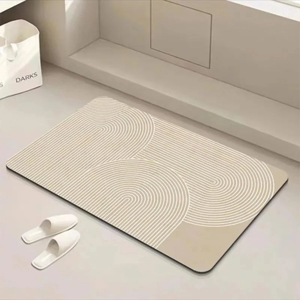 Alfombra de Baño de Secado Rápido con Base Antideslizante para un Baño Seguro