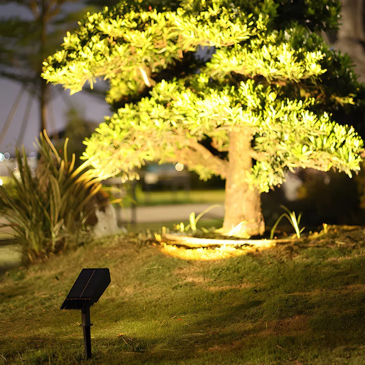 Luz Spot LED Solar Multi-zoom Impermeable para Iluminación de Paisajes RGB