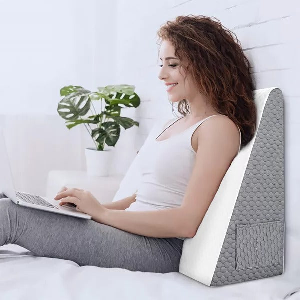 Almohada en forma de triángulo de espuma viscoelástica para dormir
