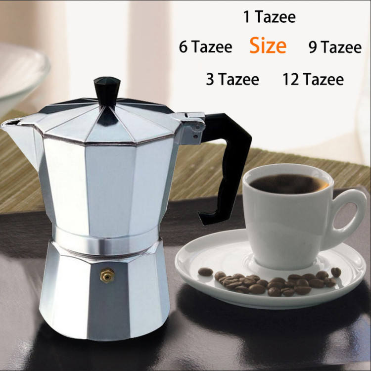 Cafetera Espresso Italiana Clásica para la Estufa - 12 Tazas Moka