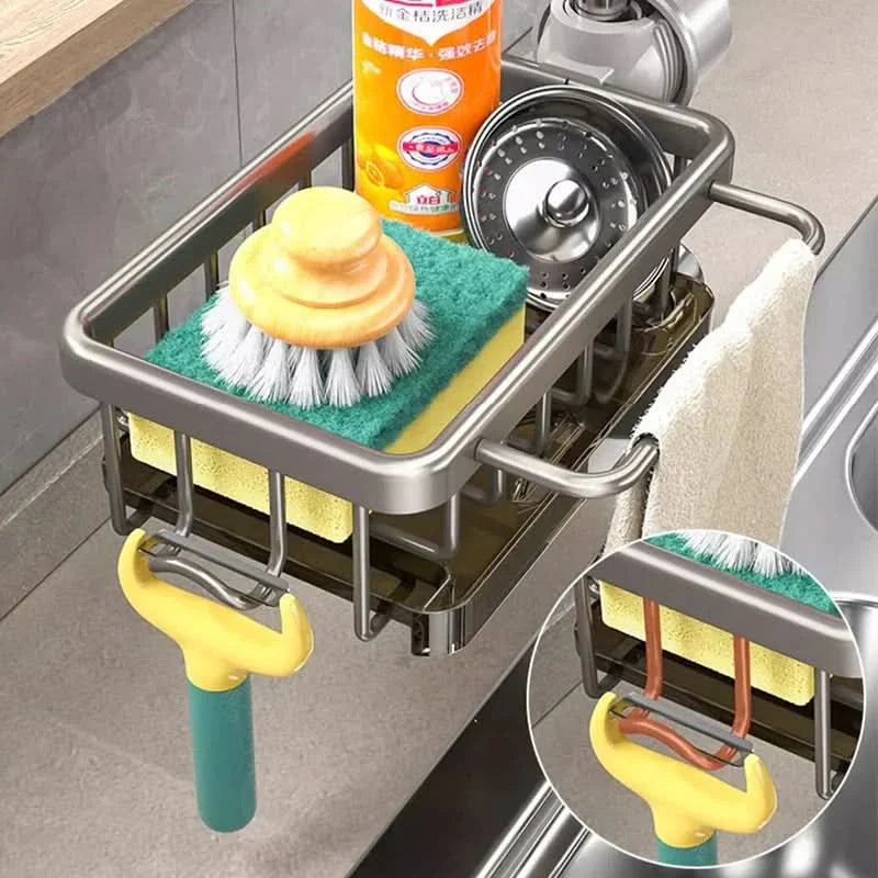 Organizador de fregadero de aluminio - Mantén tu espacio limpio