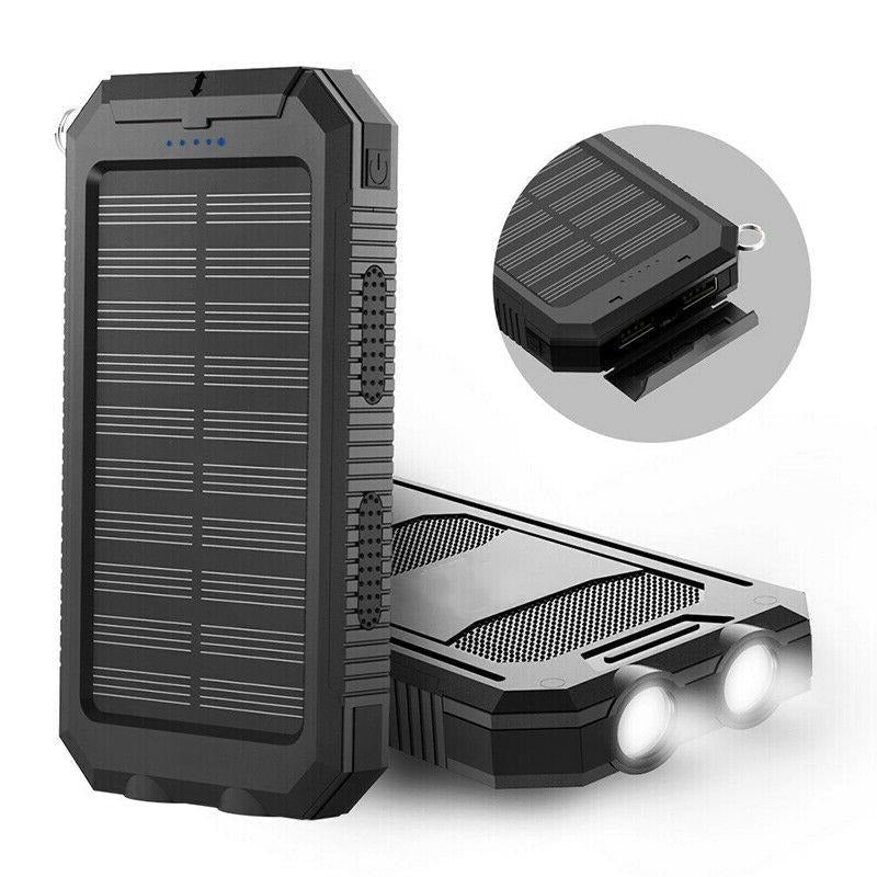Batería Externa Solar de 500000mAh, Cargador Impermeable