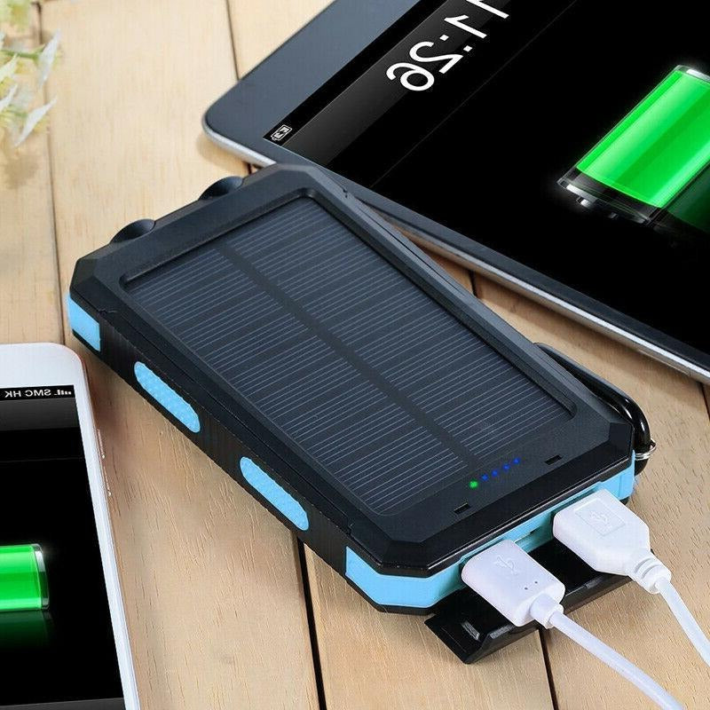 Batería Externa Solar de 500000mAh, Cargador Impermeable
