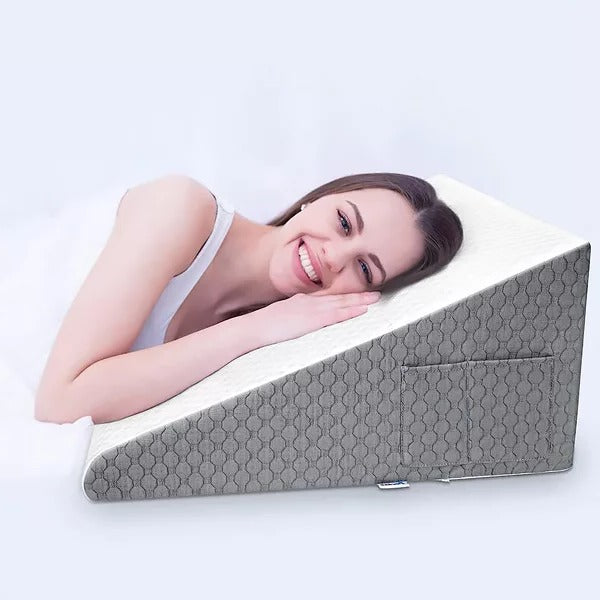Almohada en forma de triángulo de espuma viscoelástica para dormir
