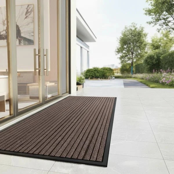 ENTRYPRO – Alfombrilla de entrada de alta resistencia con parte inferior antideslizante y función de captura de suciedad