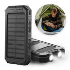 Batería Externa Solar de 100000mAh, Cargador Impermeable