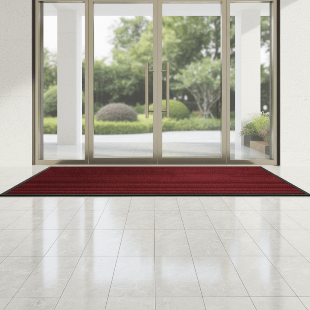 ENTRYPRO – Alfombrilla de entrada de alta resistencia con parte inferior antideslizante y función de captura de suciedad