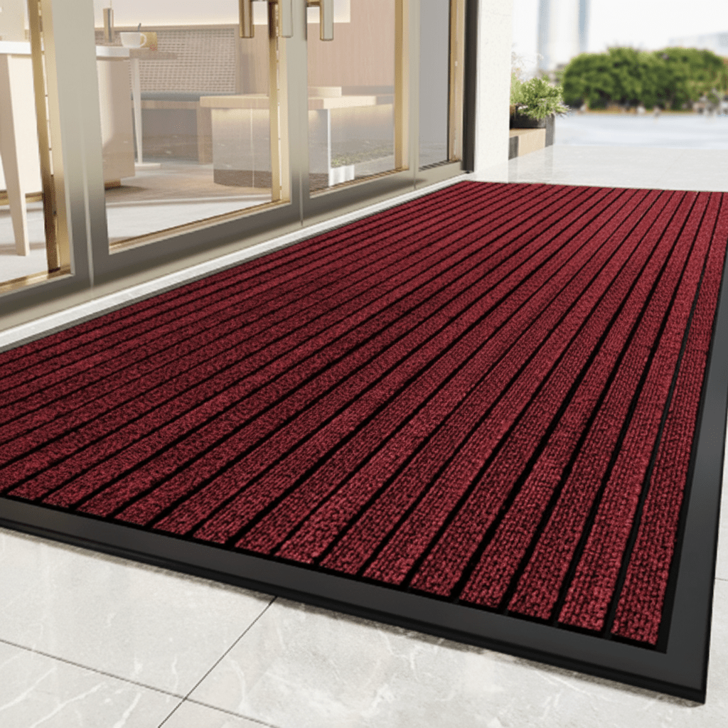 ENTRYPRO – Alfombrilla de entrada de alta resistencia con parte inferior antideslizante y función de captura de suciedad
