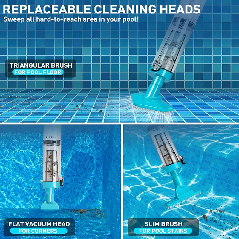 Aspiradora de piscina recargable inalámbrica 3 en 1