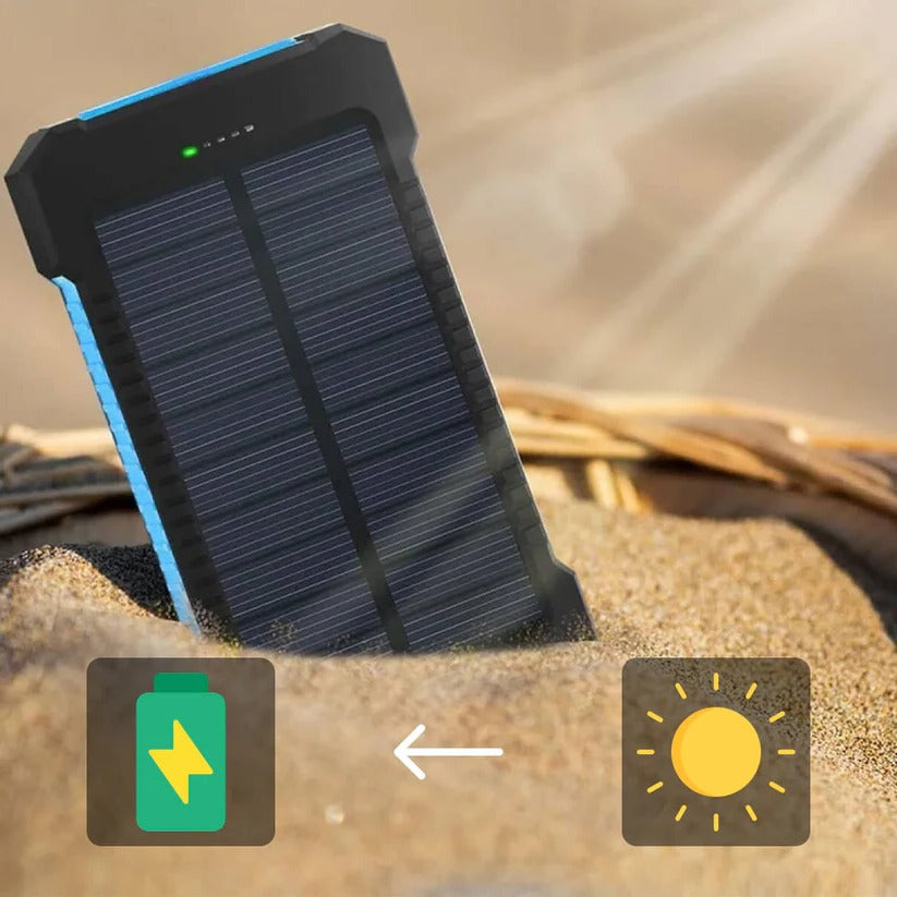 Batería Externa Solar de 500000mAh, Cargador Impermeable