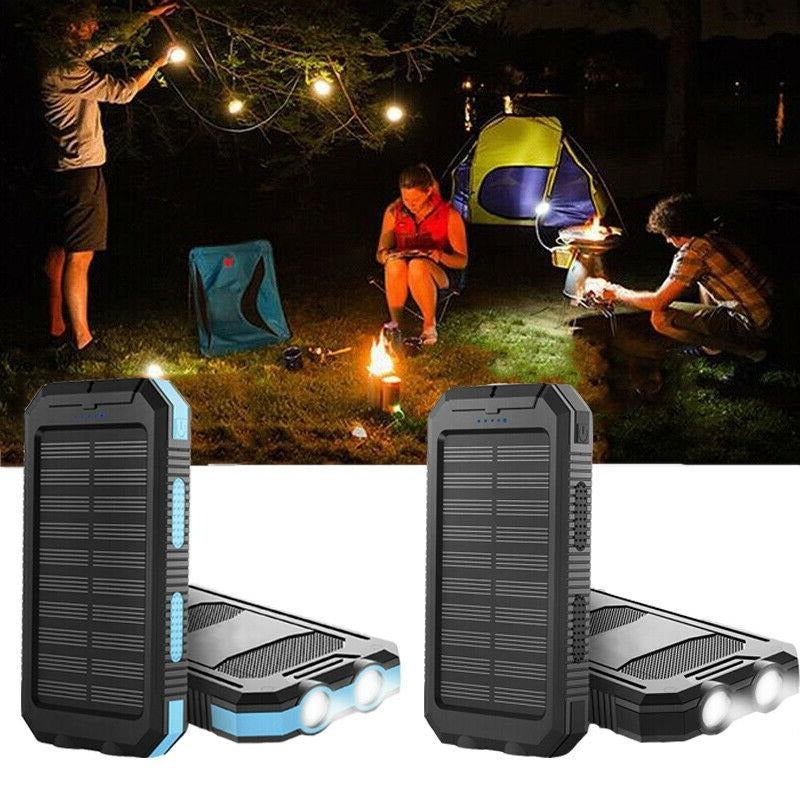 Batería Externa Solar de 500000mAh, Cargador Impermeable