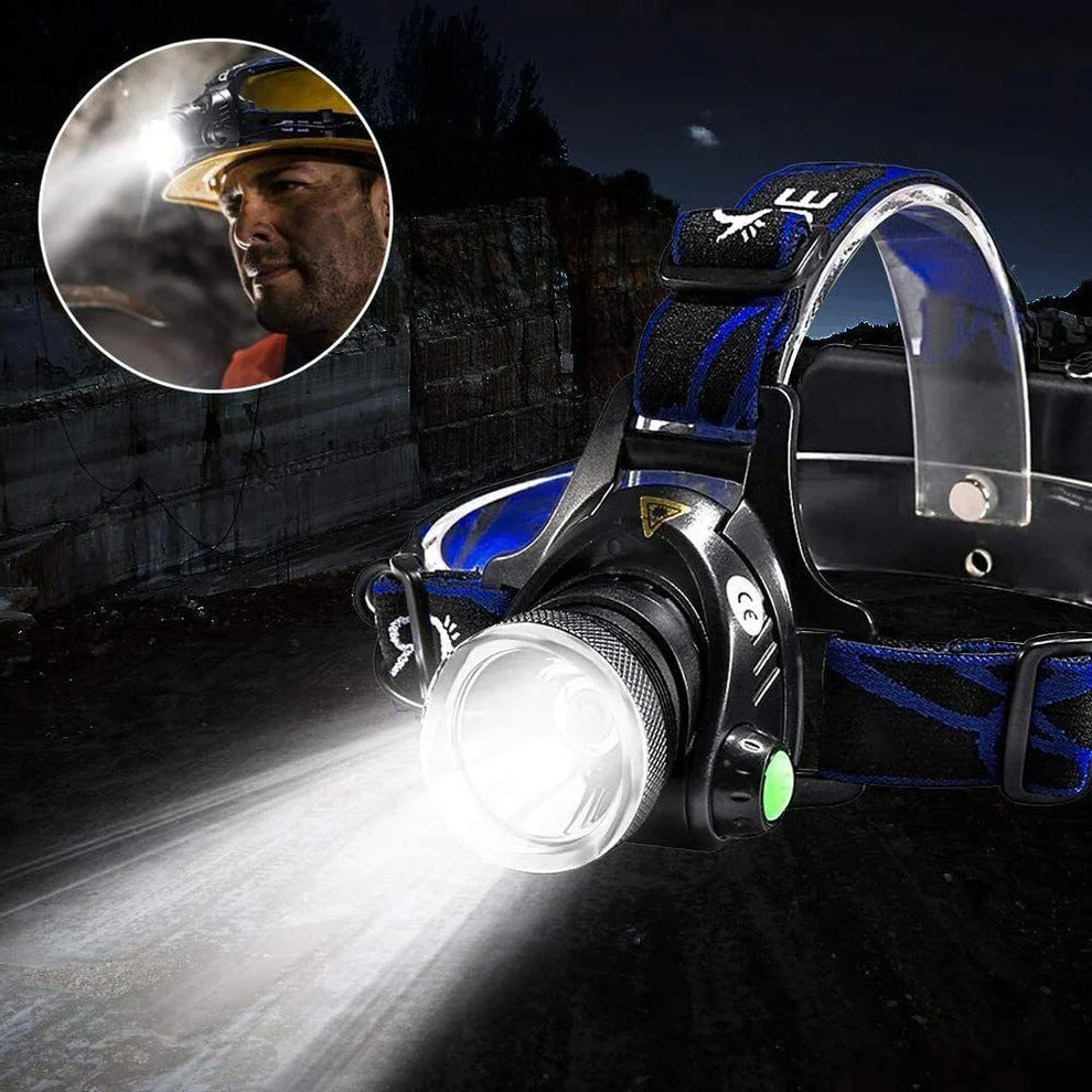 Linterna Frontal LED Recargable de 990000LM