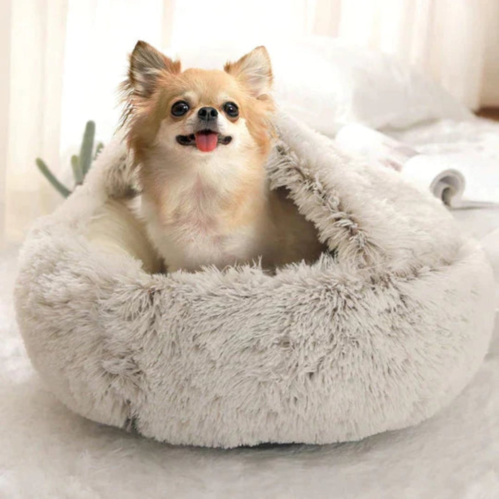 Cama de Cueva Calmante para Mascotas