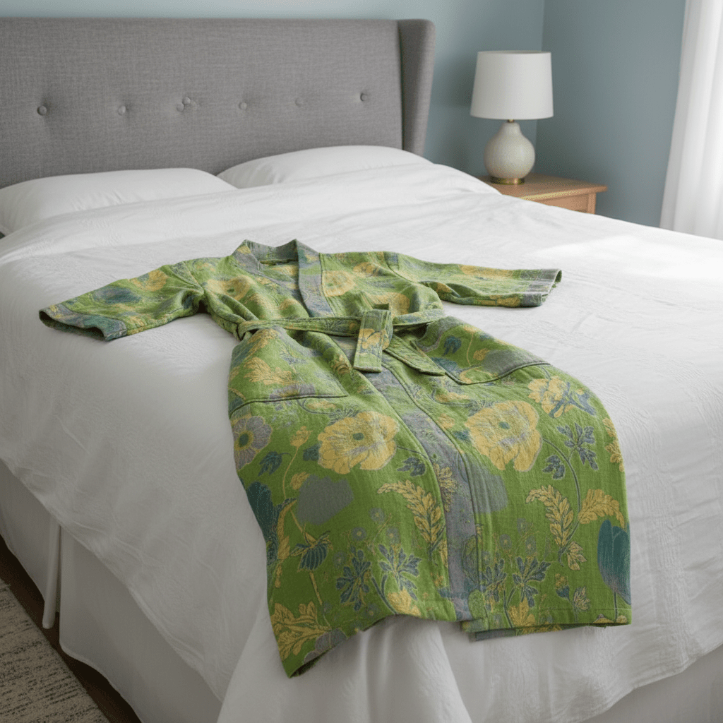 KIMOGINKO – Bata de kimono de algodón orgánico para una comodidad transpirable