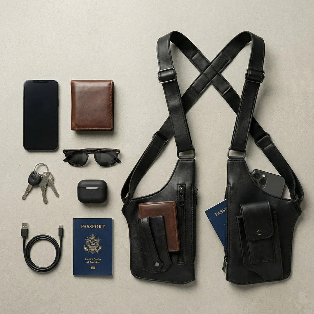 Bolsa de pecho discreta para hombre