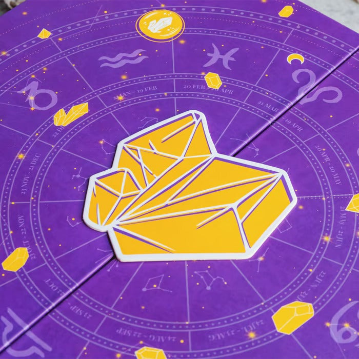 Calendario de Adviento de Cristales de Halloween | Caja de Cuenta Regresiva de 31 Días | Colección de Piedras Sanadoras