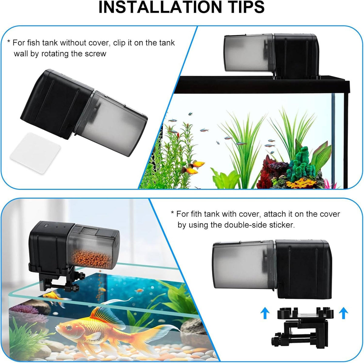 Dispensador Automático de Comida para Peces