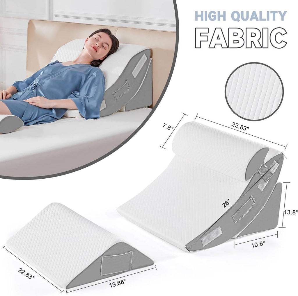 Juego de 4 Piezas de Almohadas en Cuña Ortopédicas