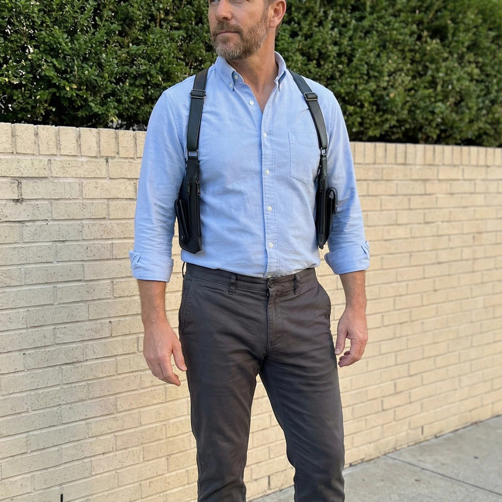 Bolsa de pecho discreta para hombre