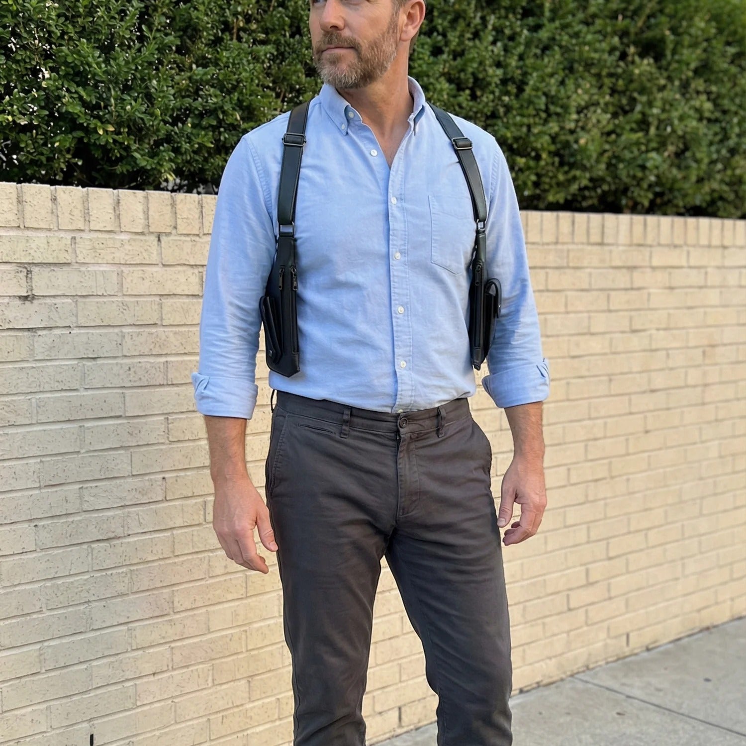 Bolsa de pecho discreta para hombre